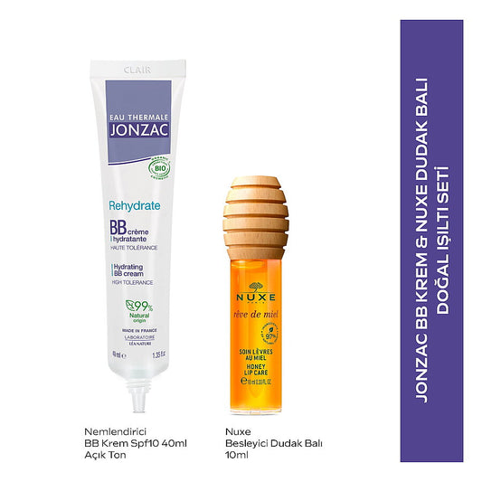 Nuxe & Jonzac BB Cream Light Tone and Lip Balm Radiance Set