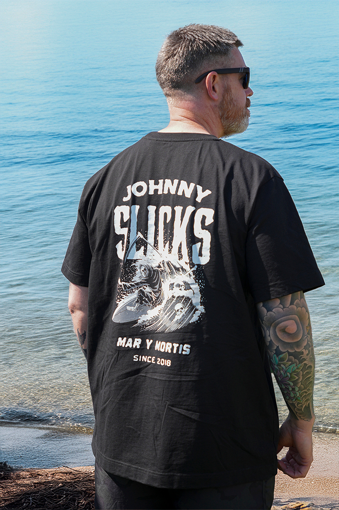 Johnny Slicks Mar Y Mortis Oversized Tee Shirt Johnny Slicks