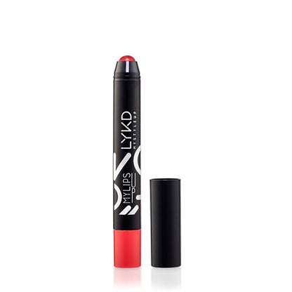 Rouge à lèvres LYKD Chubby Strawberry Pie : hydratant, application facile, couleur naturelle et vive - mécanisme rétractable, aucun taille-crayon nécessaire