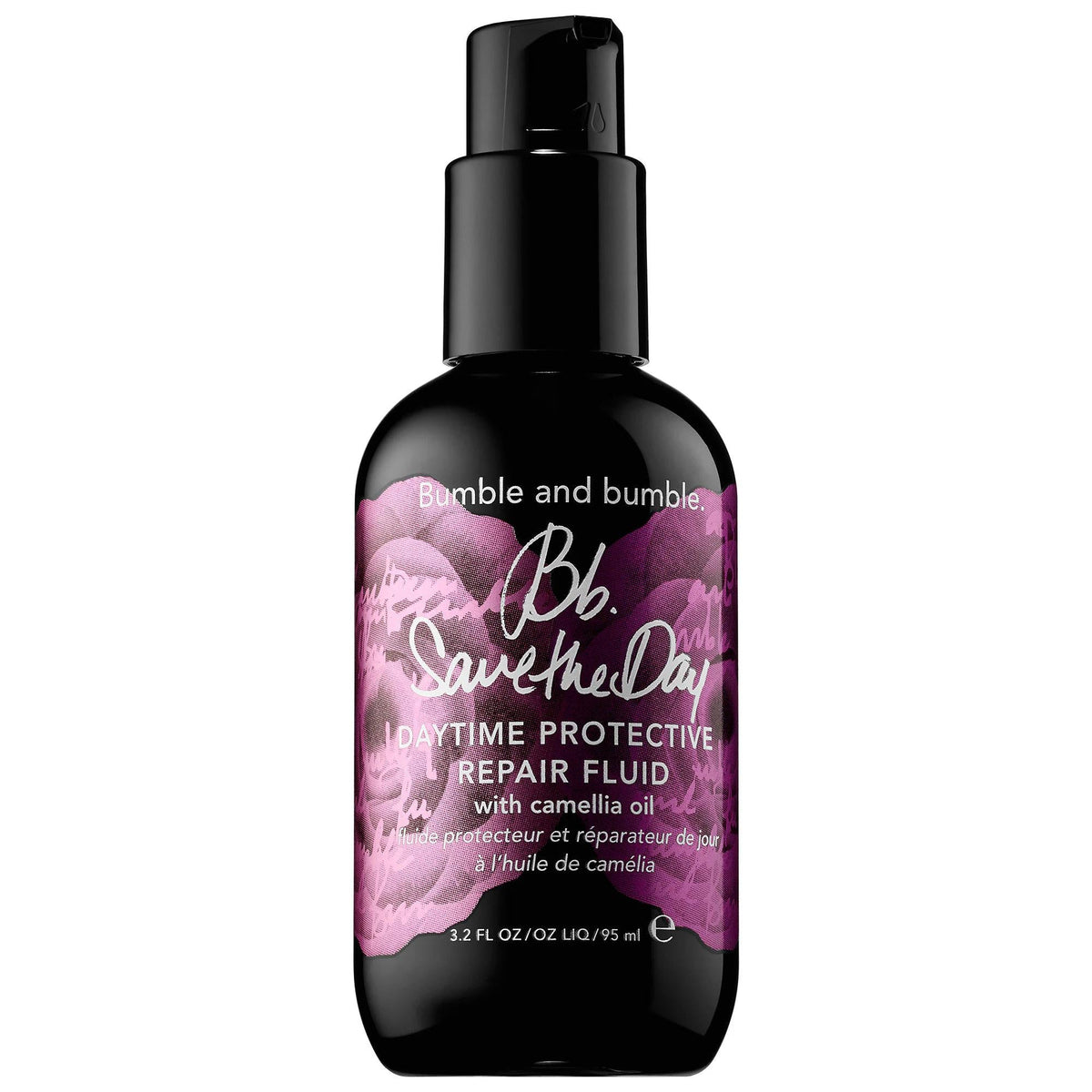 Save the Day Hair Repair Fluid - Camellia Oil Hair Serum for Dry Damaged Hair, UV Protection, Cruelty-Free