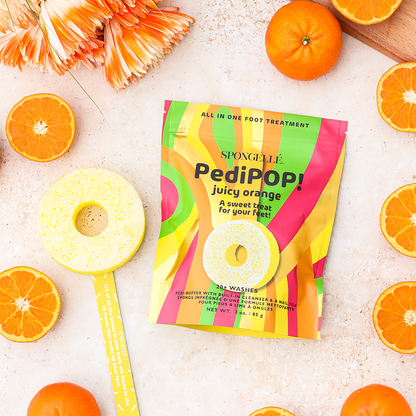 Naranja jugosa | ¡PediPOP! Pulidor y lima de uñas para pies