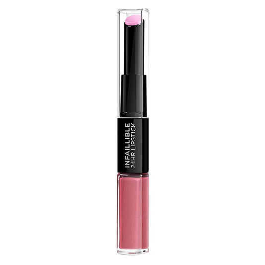 Loreal Paris Infaillible 2-Step Liquid Lipstick & Balm - Long Lasting, Moisturizing, Mask Resistant Makeup