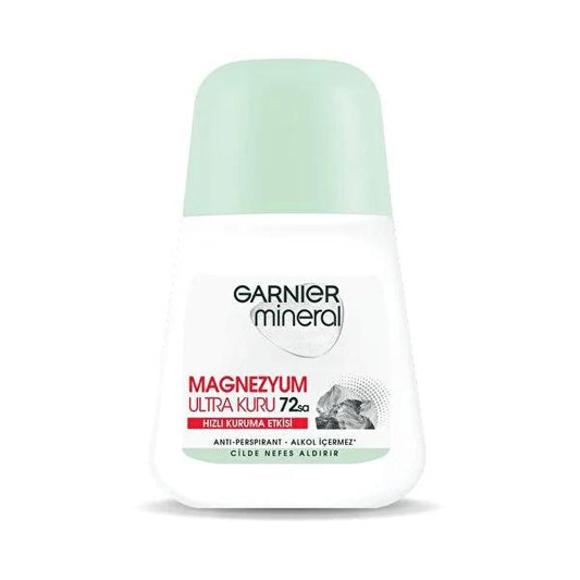 Desodorante antitranspirante roll-on Garnier con magnesio: protección natural y duradera contra el mal olor para piel sensible