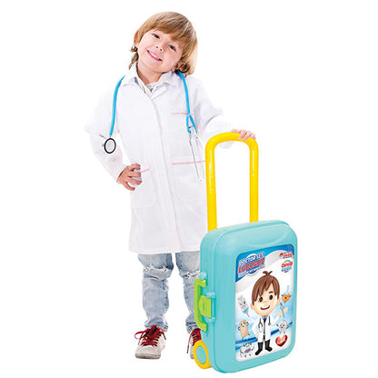 Valise docteur Dede Oyuncak - Kit médical pour enfants de 15 pièces pour jeux de rôle, portable et testé pour la santé