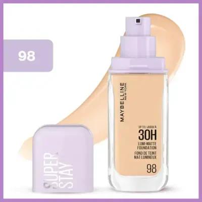 Maybelline New York Lumi Mat - 098, Matte Foundation for Natural Finish, Lightweight & Long-Lasting