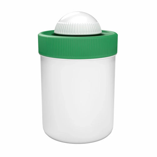 Samix 100ml White Cosmetic Jar with Green Lid (10-Pack) Medical Supplies Pasteur Pharmacy
