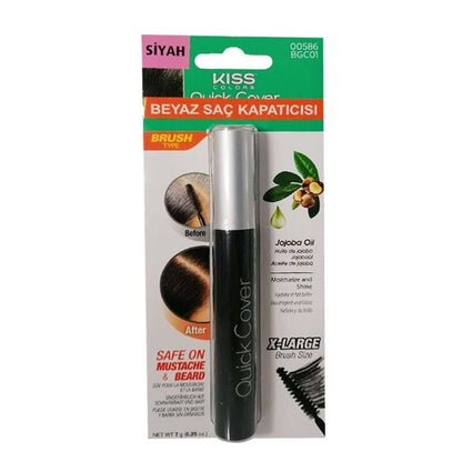 Mascara retouche racines Kiss Quick Cover Noir 7g