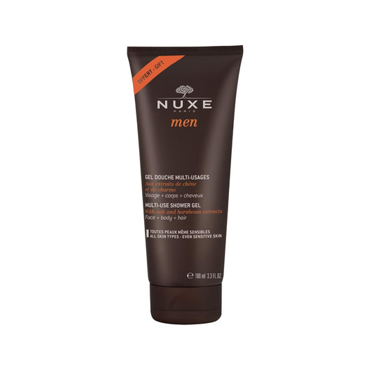 Gel Douche Multi-Usages Nuxe Men : Simplifiez votre routine avec ce soin corps et cheveux pour homme de haute qualité, format voyage (100 ml)