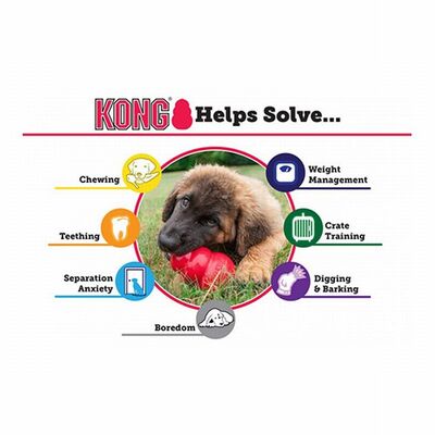 KONG Puppy Rubber Toy Small Breed Natural Rubber XS 6 cm