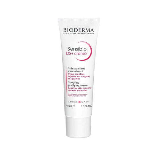 Crème hydratante Bioderma Sensibio DS+ pour peaux sensibles - Soin apaisant anti-squames