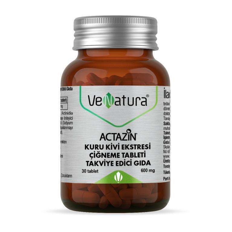 VeNatura Actazin Kiwi Extract Dietary Supplement - 30 Tablets for Digestive Health Support