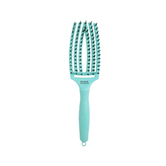 Olivia Garden Fingerbrush Care Iconic Poils de sanglier et nylon Menthe M - Soins bucco-dentaires doux pour enfants et animaux de compagnie