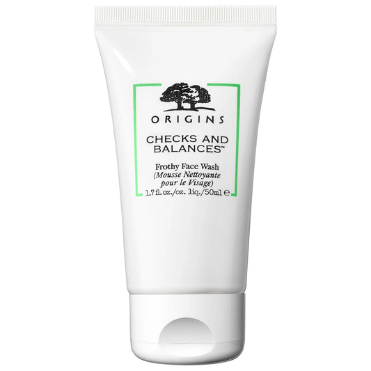 Checks and Balances™ Frothy Face Wash: Gentle Daily Facial Cleanser for Balanced, Vegan & Cruelty-Free Skin with Kelp Extract