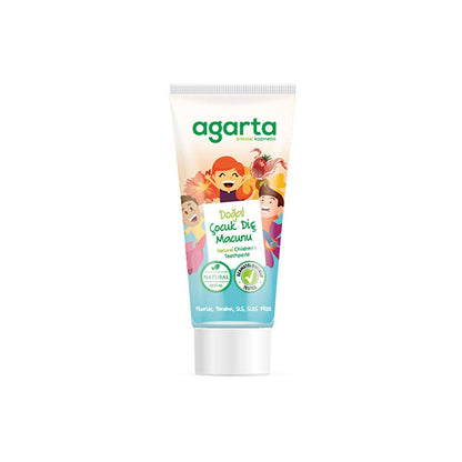 Dentifrice pour enfants sans fluor Agarta - Goût fraise 75 ml