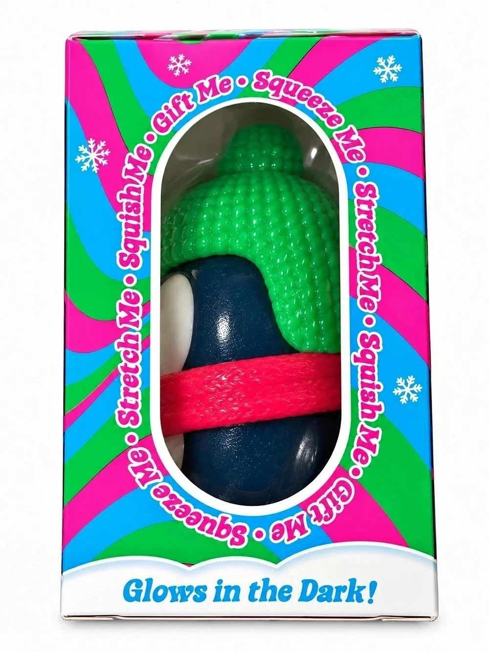 NeeDoh Polar Glow Penguin Glow-in-the-Dark Squishy Toy