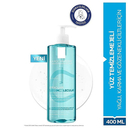 Gel nettoyant purifiant supramoléculaire Effaclar La Roche-Posay 400 ml