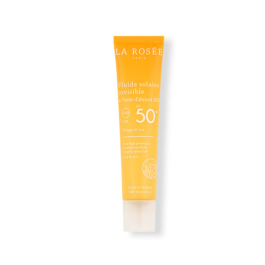 Fluide solaire à l’huile d’abricot bio La Rosée Paris SPF 50+ 40 ml