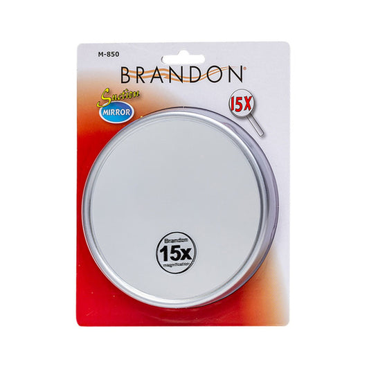 Brandon 15x Magnifying Mirror with Suction Cups Face Mirrors Pasteur Pharmacy