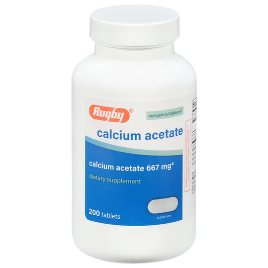 Calcium Acetate Tb 667Mgc 200 Vitamins & Supplements Pasteur Pharmacy