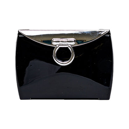 Brandon Evening Clutch Compact Mirror Collection Apparel & Accessories Pasteur Pharmacy Midnight Black
