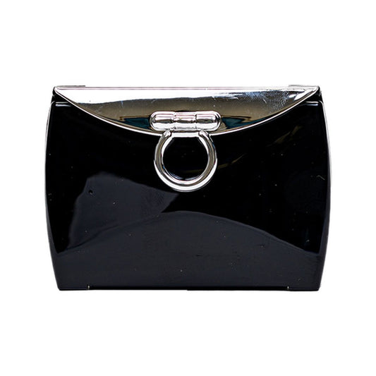 Brandon Evening Clutch Compact Mirror Collection Apparel & Accessories Pasteur Pharmacy Midnight Black
