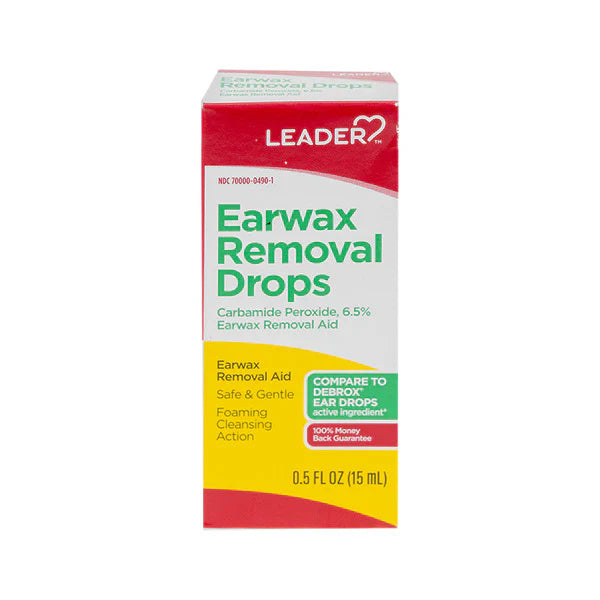 Leader Ear Drops Wax Removal Drops 0.5 Oz Ear Drops Pasteur Pharmacy