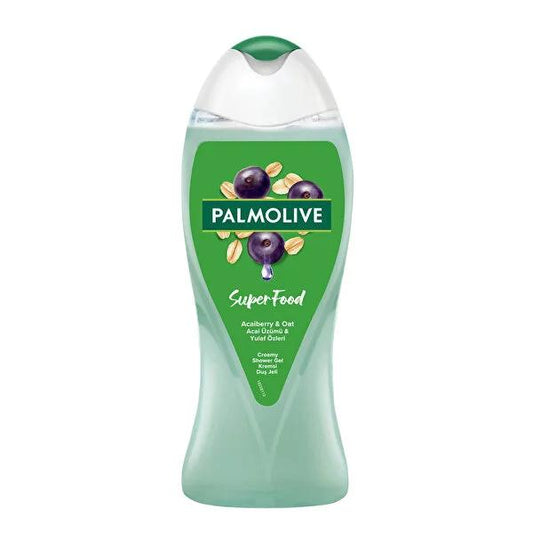 Gel douche nourrissant Palmolive aux extraits d'açaï et d'avoine pour une peau douce et lisse - 500 ml