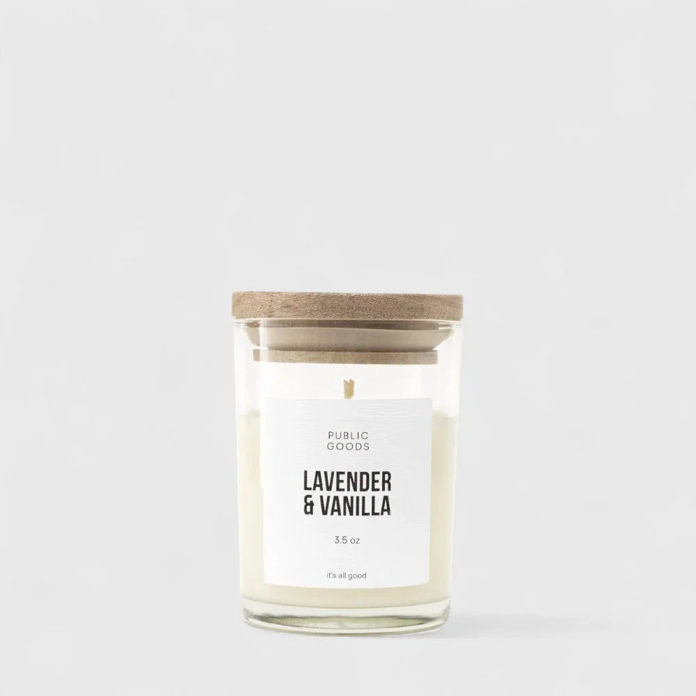 Lavender & Vanilla Soy Candle Household Public Goods 3.5oz