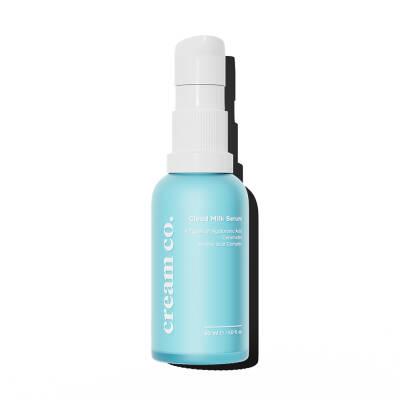Sérum de lait pour le visage Cloud Milk de Cream Co. : Sérum hydratant à l'acide hyaluronique et aux céramides pour peaux sensibles - Végétalien, sans parabènes, anti-âge, réparation de la barrière cutanée