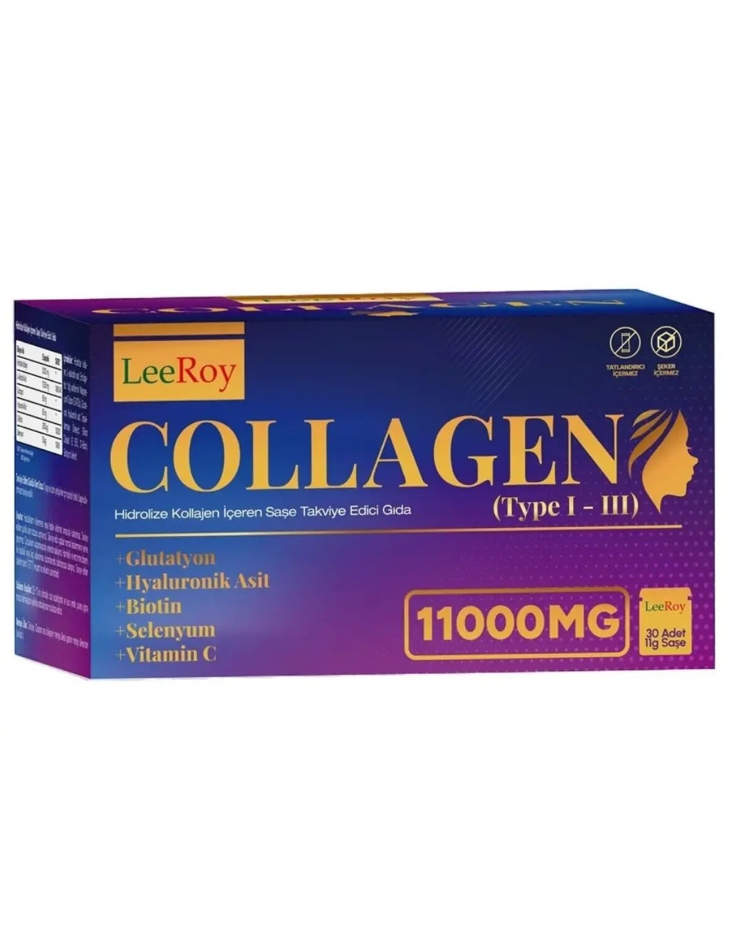 Leeroy Collagen 11000mg Daily Supplement 30 Sachets