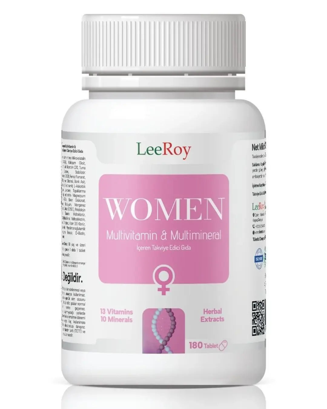 Multivitamínico para mujer Leeroy para el bienestar diario, 180 tabletas
