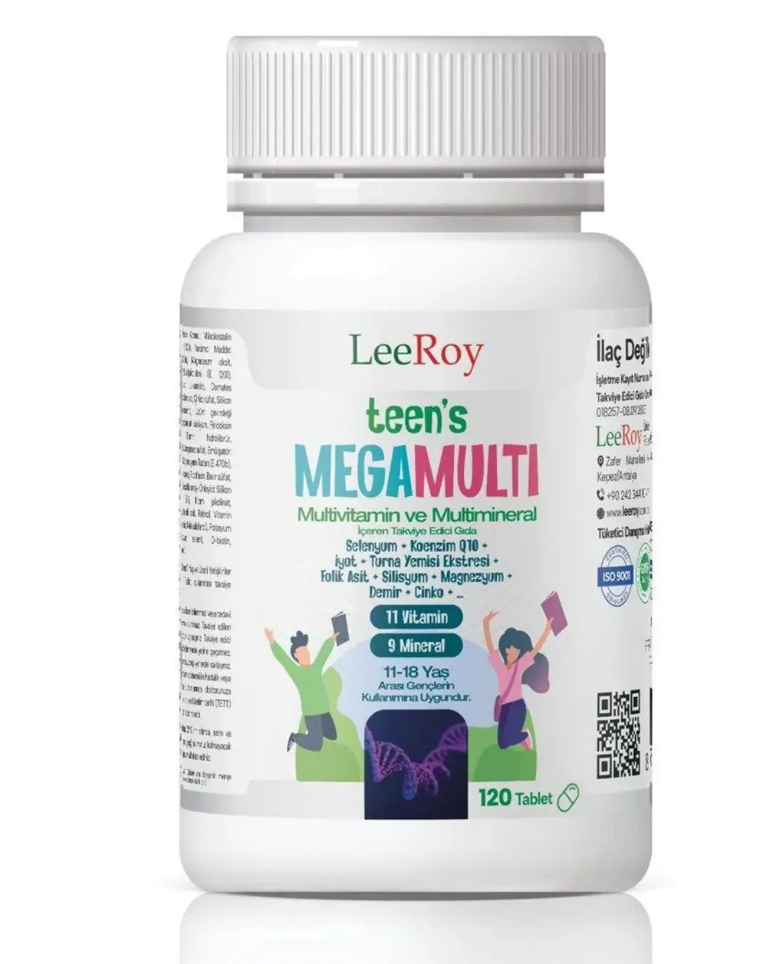 Leeroy Teens Mega Multi Daily Teen Multivitamin 120 Tablets