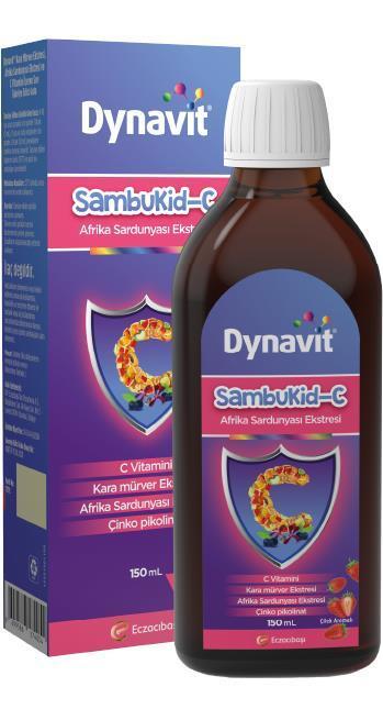 Sirop complément alimentaire Dynavit pour le soutien du système immunitaire - Zinc, Vitamine C, Extrait de sureau noir, 150 ml