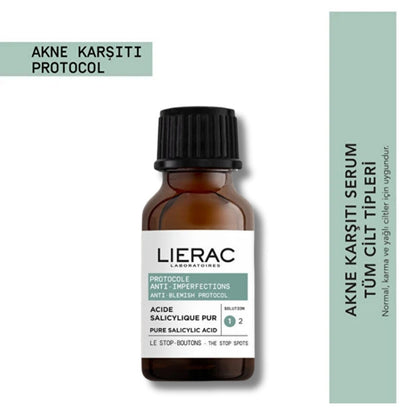 Sérum imperfections acide salicylique Lierac Protocol pour un teint uniforme 15 ml
