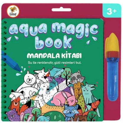 Livre de coloriage à l'eau réutilisable Lino Aqua Magic Mandala
