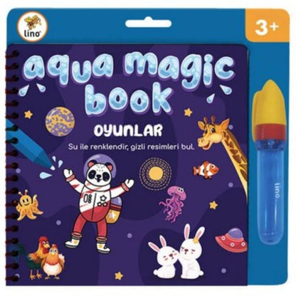 Livre de coloriage à l'eau Lino Aqua Magic pour enfants