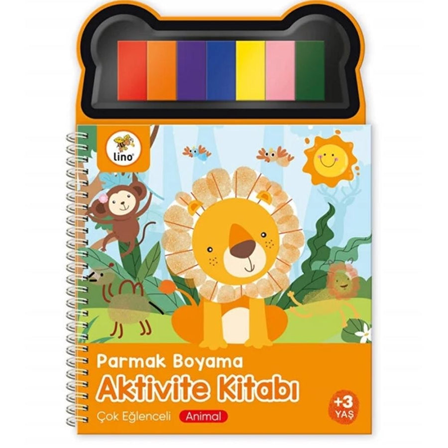 Lino Animal Finger Painting Activity Book for Kids