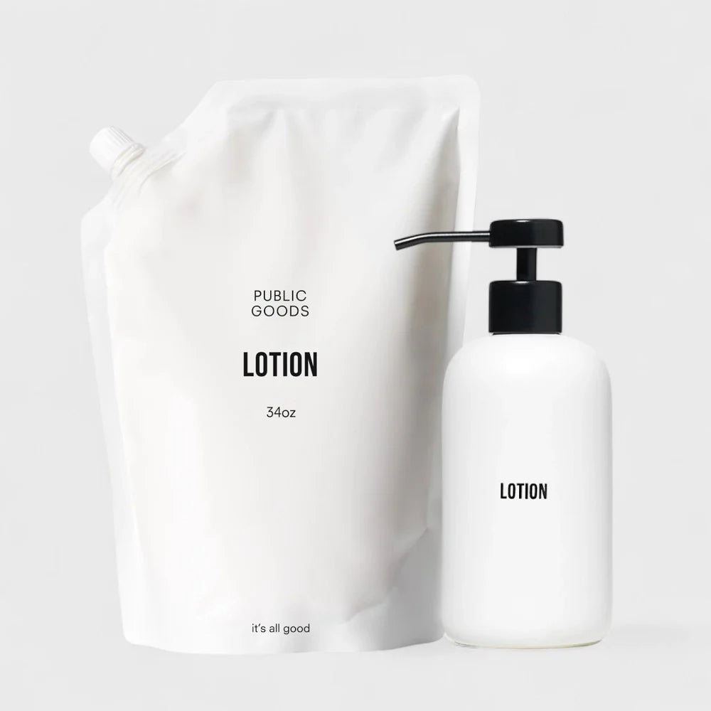 Stoneware Lotion Dispenser Public Goods