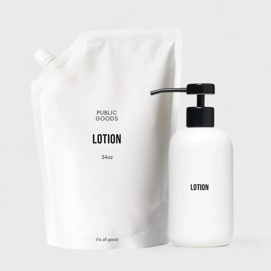 Dispensador de loción de gres + Recarga de loción