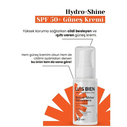 Crème solaire hydratante et éclat SPF 50 Luis Bien 50 ml
