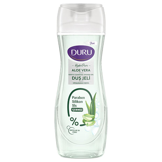 Gel douche Duru Hydro Pure à l'aloe vera - Nettoyage doux, hypoallergénique, sans paraben, 450 ml