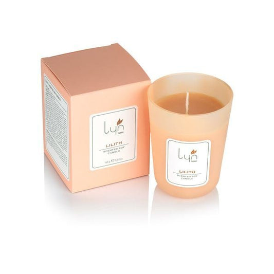 Vela de soja aromática Lilith de Lyn Skincare, aroma relajante, 165 g