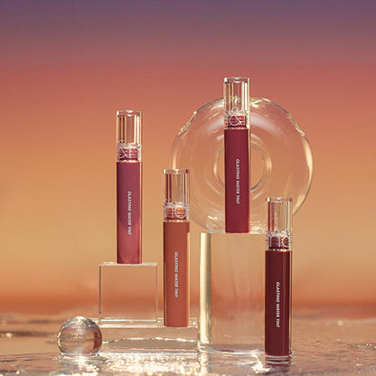 rom&nd Glasting Water Tint : Gloss à lèvres Woody Sunset - Couleur intense, hydratant, non collant, fini brillant