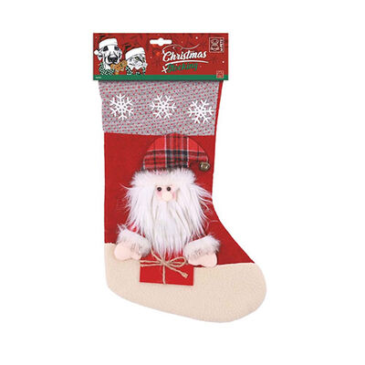 M-Pets Christmas Stocking Fillable Dog Toy Holder 22x46 cm