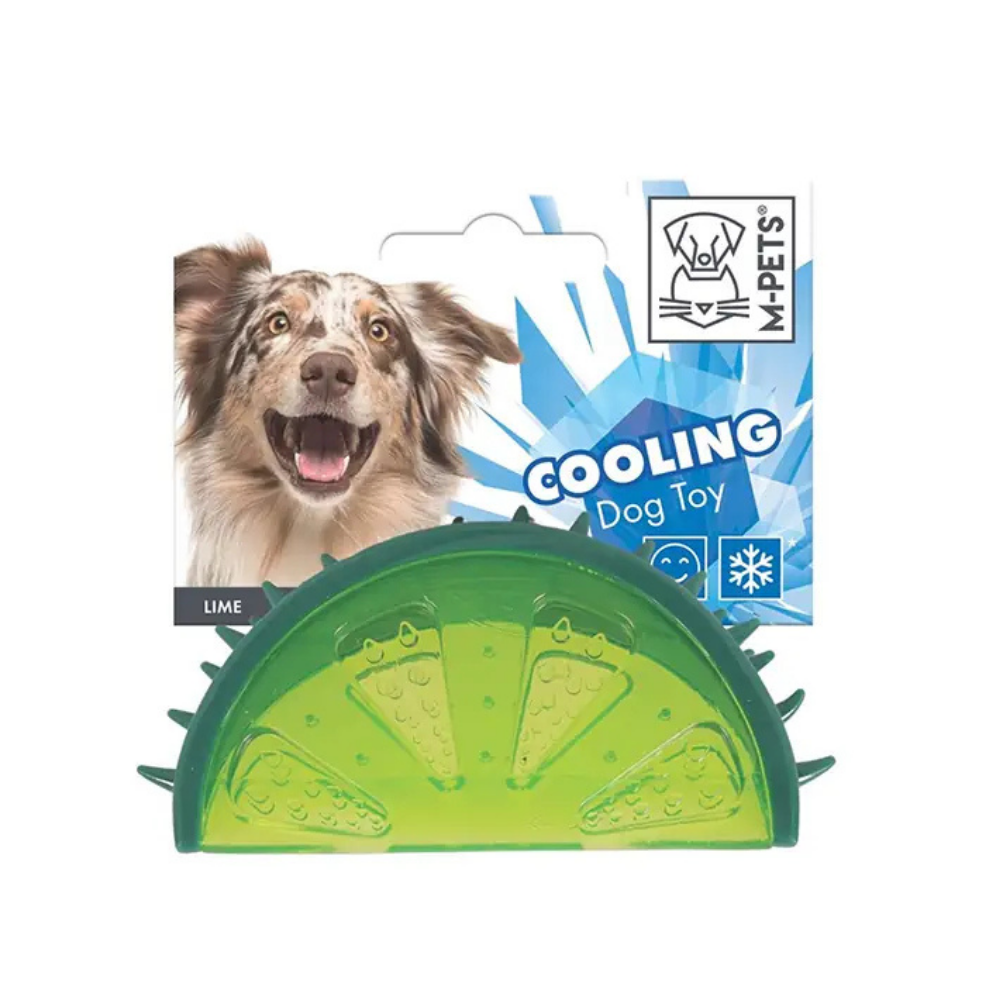M-Pets Cooling Lime Dog Toy Soothing Teether for Puppies