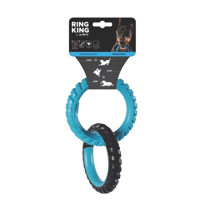 Jouet pour chien en caoutchouc résistant M-Pets Ring King 20x12,7x2,2 cm