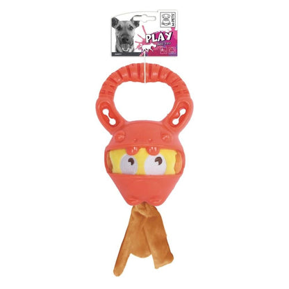 Jouet pour chien en caoutchouc M-Pets Sweety pour jeu actif orange 18 cm