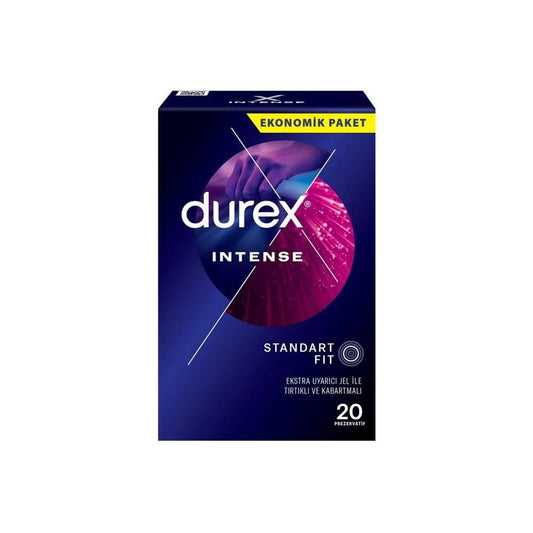 Preservativos Durex Intense - Paquete económico de 20 unidades