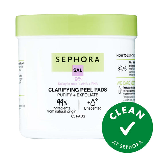 Dermalogica Clarifying Peel Pads à l'acide salicylique - Lingettes exfoliantes contre l'acné, produits de soin vegan