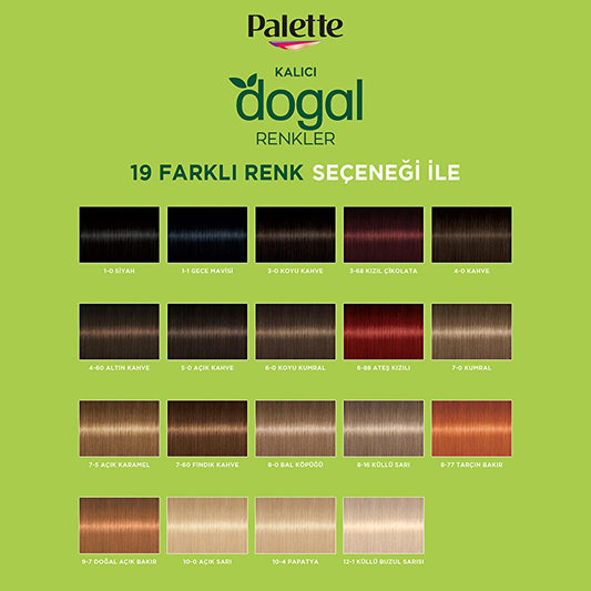Tinte para el cabello Palette Natural - Chocolate Rojizo (3-68) - Color de larga duración con ingredientes naturales